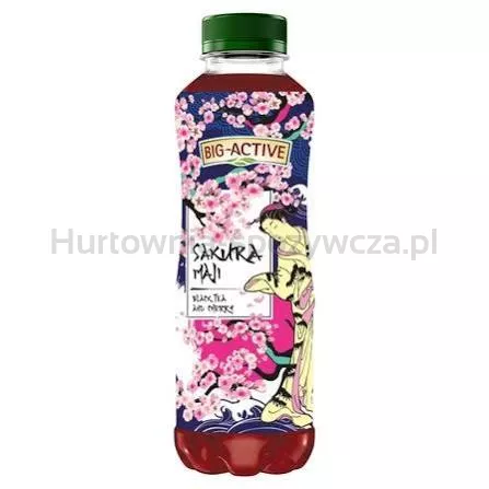 Big Active Napój Sakura Czarna Herbata, Wiśnia 500 Ml