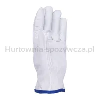 Rękawice robocze DONAU SAFETY, skóra kozia, rozm. 11/XXL, białe - 3