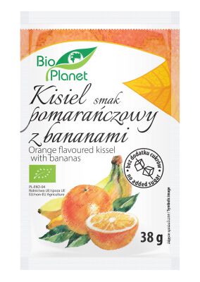 Kisiel O Smaku Pomarańczowym Z Bananami Bio 38 G - Bio Planet [BIO]