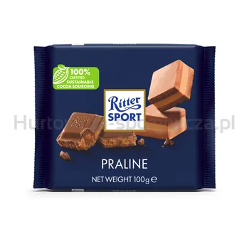 Ritter Sport czekolada mleczna z nadzieniem nugatowym 100g