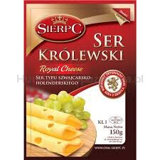 Sierpc Ser Królewski Plastry 150G Okręgowa Spółdzielnia Mleczarska W Sierpcu 150 G