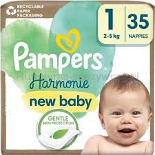 Pampers Harmonie Baby Pieluszki, rozmiar 1, 35 sztuk, 2kg-5kg