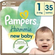 Pampers Harmonie Baby Pieluszki, rozmiar 1, 35 sztuk, 2kg-5kg