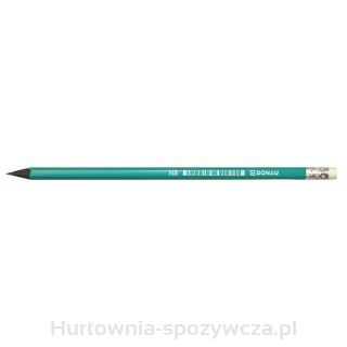 Ołówek Syntetyczny Z Gumką Donau, Hb, Lakierowany, Zielony