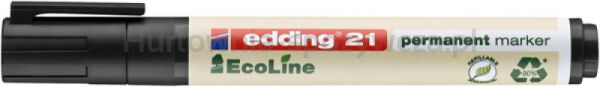 Edding Marker permanentny e-21 ecoline, 1,5-3mm, czarny  - 2
