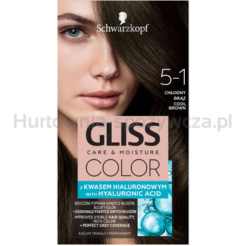 Gliss Color Krem Koloryzujący 5-1 Chłodny Brąz 142,5 Ml