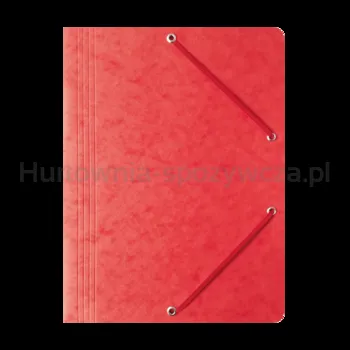 Bantex Teczka preszpanowa z gumką a4 czerwona