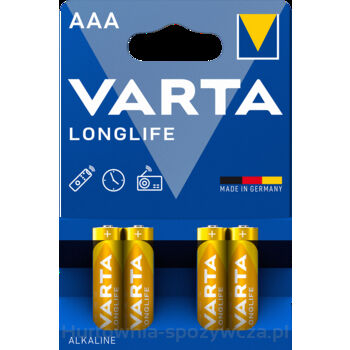 Baterie Varta Longlife Lr03 Aaa 4 Szt.