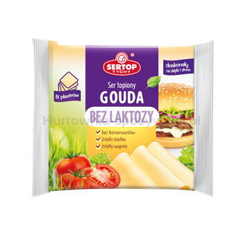 Sertop Ser Topiony Gouda Bez Laktozy Plastry 130 G 