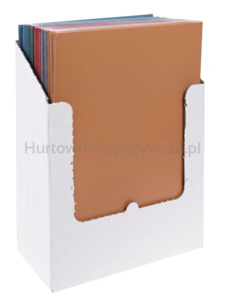 Office Products Teczka z gumką Natura, karton/lakier, A4, 300gsm, 3-skrz., mix kolorów  - 2