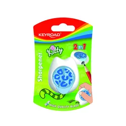 Temperówka Plastikowa Z Gumką Keyroad, Kitty Cat, Pojedyncza, Blister, Mix Kolorów