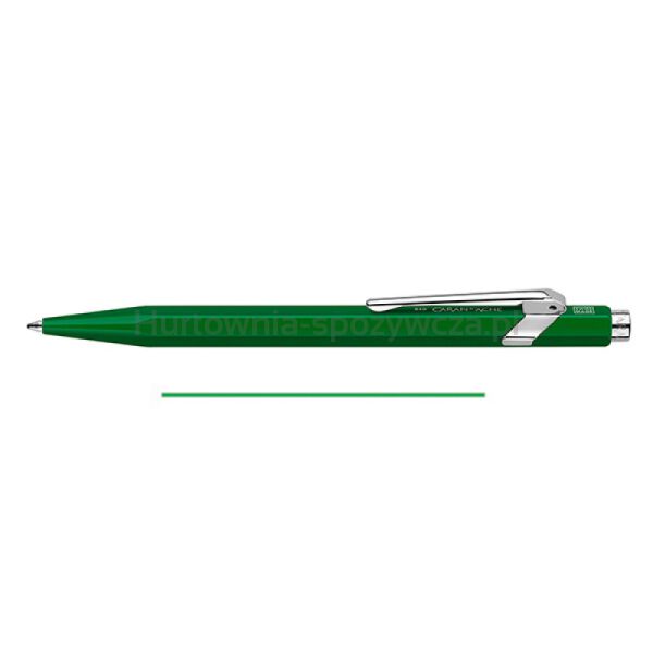 Długopis CARAN D'ACHE 849 Classic Line, M, zielony z zielonym wkładem - 2