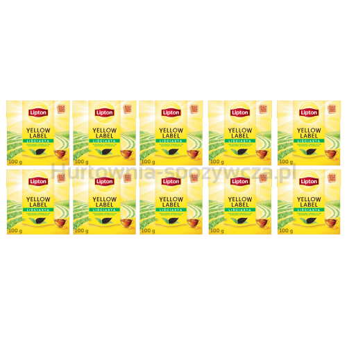 Lipton Herbata Czarna Yellow Label Liściasta 100 Gx 10 szt.