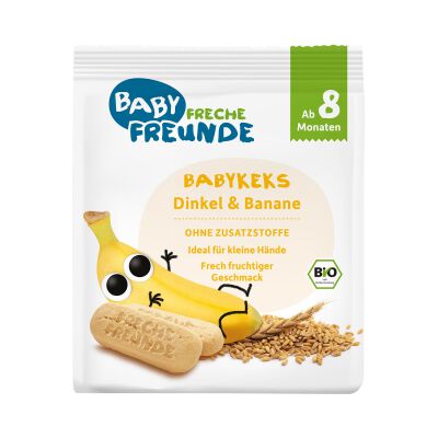 Biszkopty Orkiszowe Bananowe Od 8 Miesiąca Bio 100 G - Freche Freunde [BIO]