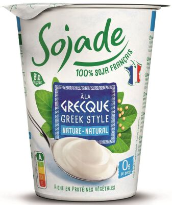 Produkt Sojowy Naturalny Typu Greckiego Bez Cukru Bezglutenowy Bio 400 G - Sojade [BIO]