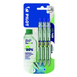 Pilot Długopis Olejowy Ecoball Begreen Niebieski X3 Szt