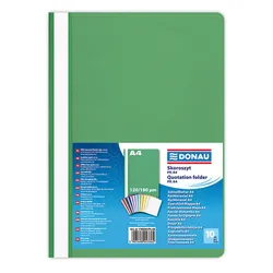 Donau Skoroszyt Pp, A4, Standard, 120/180Mikr., Zielony 
