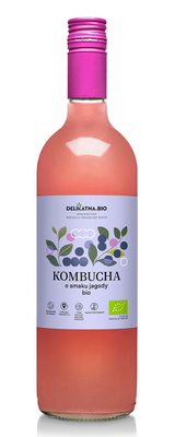 Kombucha O Smaku Jagody Bio 750 Ml - Delikatna [BIO]