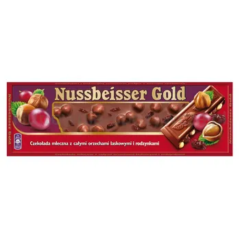 Nussbeisser Czekolada Gold 220G Wholenut  Raisin