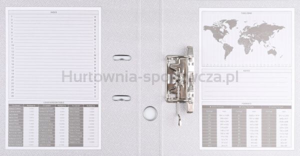 Segregator BASIC-S z szyną, PP, A4/50mm, turkusowy - 3