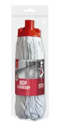 Mop Anna Zaradna, Sznurkowy, Maxi, 1 Szt., Biały