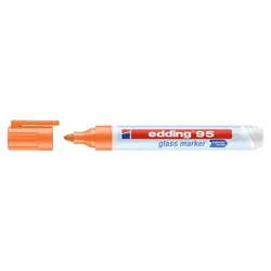Marker Do Powierzchni Szklanych E-95 Edding, 1,5-3 Mm, Pomarańczowy
