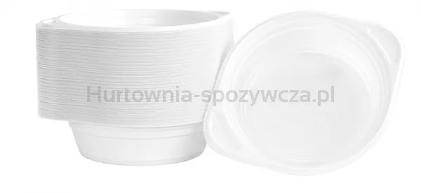 Flaczarka plastikowa OFFICE PRODUCTS, 500ml, śr. 16cm, 100 szt., biała