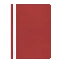 Donau Skoroszyt Pvc, A4, Twardy, 150/160Mikr., Czerwony 