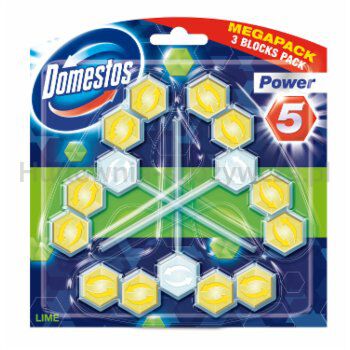 Domestos Kostka Toaletowa Power5 Lime 3X55