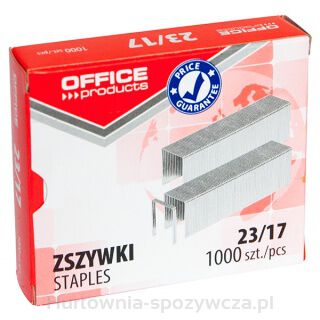 Zszywki Office Products, 23/17, 1000Szt.