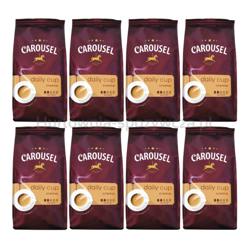 Carousel Coffee Carousel Daily Cup Crema beans 1000g x 8 sztuk