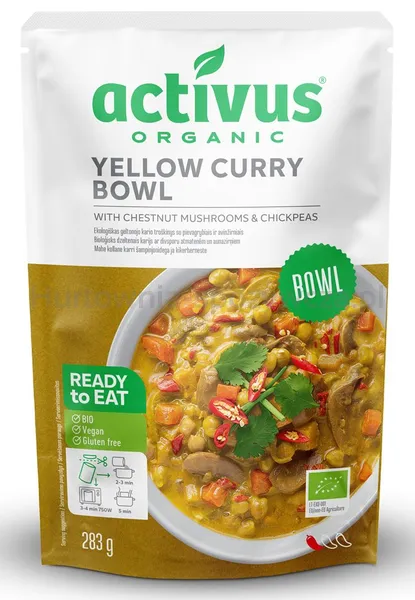 Danie Żółte Curry Z Brązowymi Pieczarkami I Ciecierzycą Bezgl. Bio 283 G