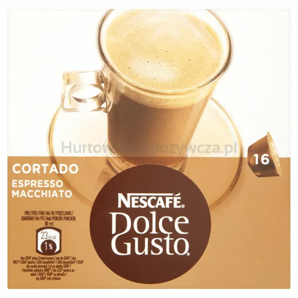 Nescafe Dolce Gusto Cortado Espresso Macchiato Kawa W Kapsułkach 101G