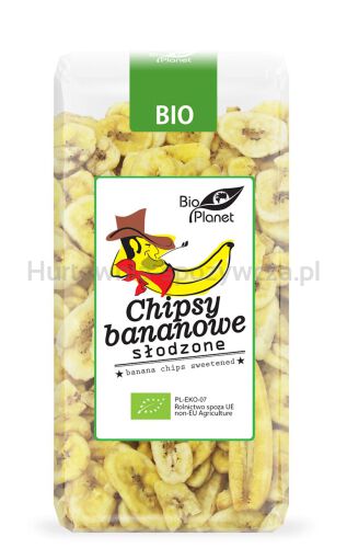 Chipsy Bananowe Słodzone Bio 150 G - Bio Planet [BIO]