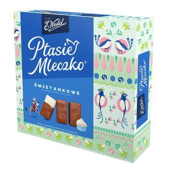 Wedel Ptasie Mleczko Śmietankowe W Czekoladzie Mlecznej 340G