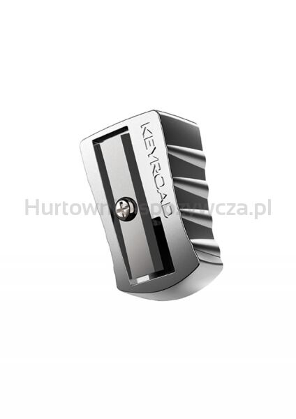 Temperówka KEYROAD Metal, aluminiowa, pojedyncza, 2szt, blister - 2