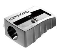 Temperówka KEYROAD Metal, aluminiowa, pojedyncza, 2szt, blister - 3