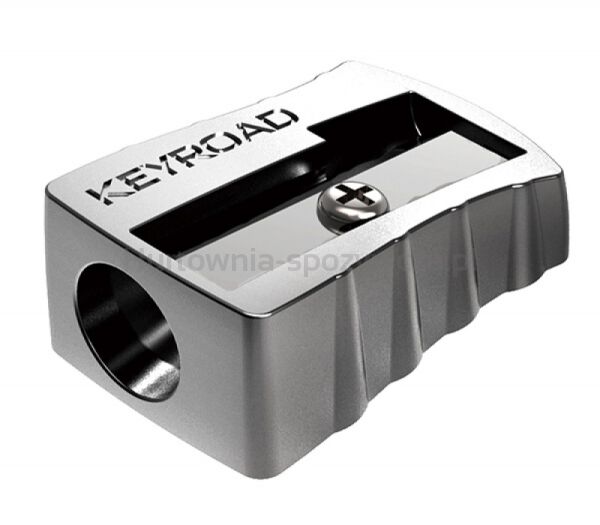 Temperówka KEYROAD Metal, aluminiowa, pojedyncza, 2szt, blister - 3