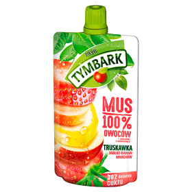 Tymbark Mus 100% Truskawka Jabłko Banan Marchew 120 G