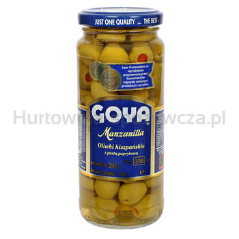 Goya Oliwki Zielone Z Pastą Paprykową 358 Ml