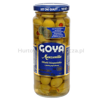 Goya Oliwki Zielone Z Pastą Paprykową 358 Ml