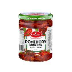 Pomidory suszone w oleju z ziołami 480g/320g Urbanek