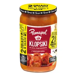 Pamapol Klopsiki W Sosie Pomidorowym Z Dodatkiem Kopru 700G - Dwa Obiady W Słoju 