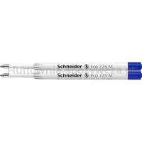 Wkład eco 725 do długopisu SCHNEIDER, M, 2 szt., blister, niebieski - 2