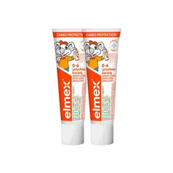 Elmex Kids Pasta do zębów dla dzieci 0-6 lat 50 ml 2 sztuki