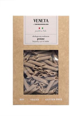 Veneta Makaron (Ryżowy Razowy Z Imbirem) Penne Bezglutenowy Bio 250 G [BIO]