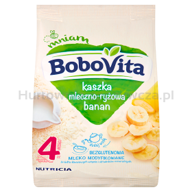 Bobovita Kaszka Mleczno-Ryżowa Banan Po 4 Miesiącu 230 G