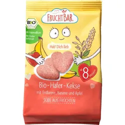 Ciasteczka owsiano-pszenne truskawkowo-bananowo-jabłkowe po 8 miesięcy BIO 100 g