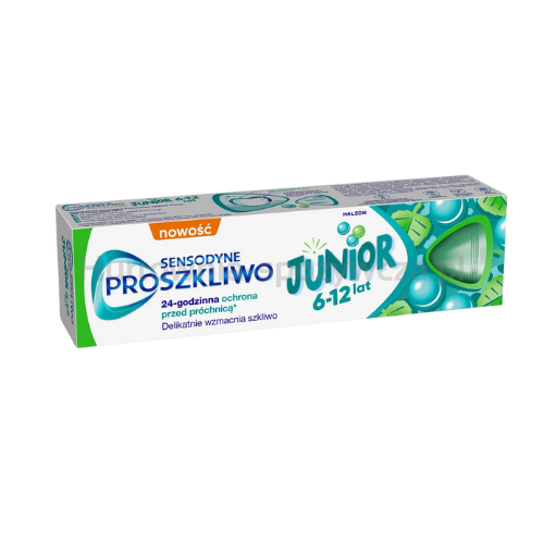 Sensodyne ProSzkliwo Junior Pasta z fluorem do zębów chroniąca szkliwo do zębów mlecznych i stałych 6-12 lat, 75 ml