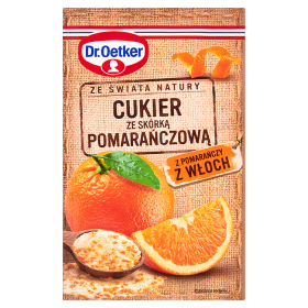 Dr.Oetker Ze świata natury Cukier ze skórką pomarańczową 15 g